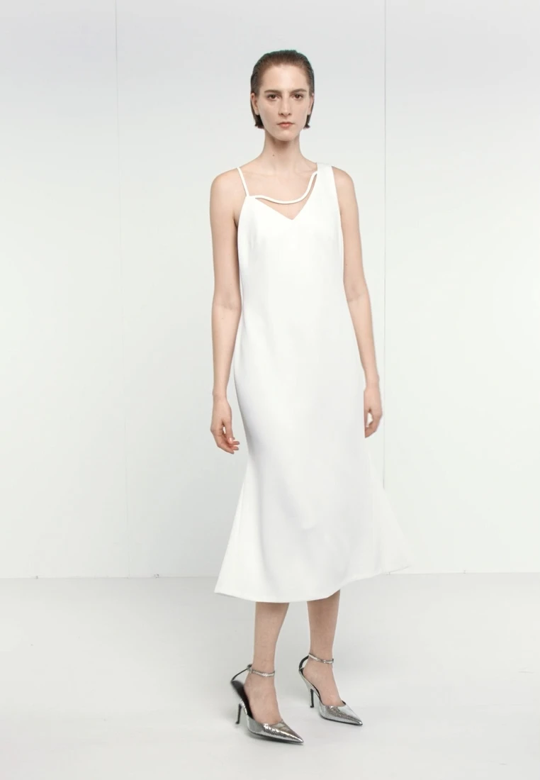 DKNY MIDI DRESS - Cocktailkleid/festliches Kleid - Ivory 2 DKNY MIDI DRESS - Cocktailkleid/festliches Kleid - Ivory – Bild 2