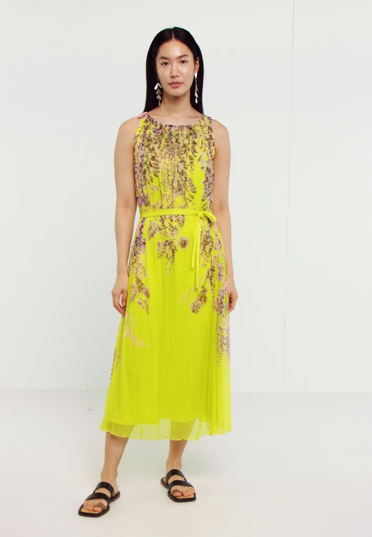 MARC CAIN Cocktailkleid/festliches Kleid - Lemon Green 2 MARC CAIN Cocktailkleid/festliches Kleid - Lemon Green – Bild 2