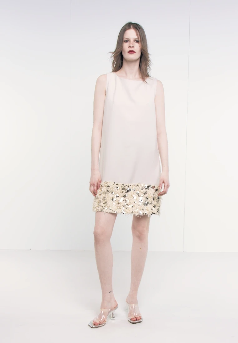 Bruuns Bazaar PASSION MAELLA DRESS - Cocktailkleid/festliches Kleid - Beige 2 Bruuns Bazaar PASSION MAELLA DRESS - Cocktailkleid/festliches Kleid - Beige – Bild 2