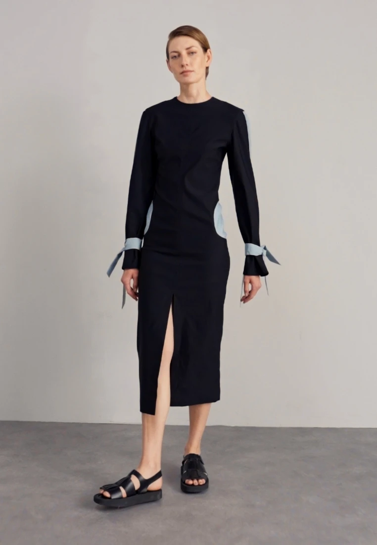 BELLE MINDY DRESS - Cocktailkleid/festliches Kleid - Black/almond 2 BELLE MINDY DRESS - Cocktailkleid/festliches Kleid - Black/almond – Bild 2