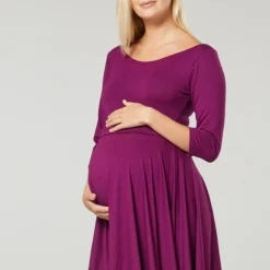 UMSTANDS-COCKTAILKLEID MIT STILLFUNKTION - Cocktailkleid/festliches Kleid - Pflaume