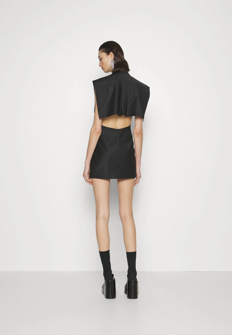 Materiel CAPE VEST MINI DRESS - Cocktailkleid/festliches Kleid - Black 4 Materiel CAPE VEST MINI DRESS - Cocktailkleid/festliches Kleid - Black – Bild 4