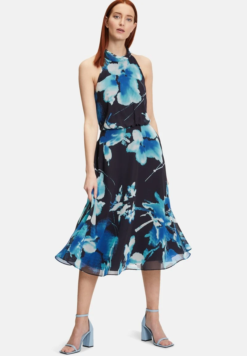 Vera Mont MIT BLUMENPRINT - Cocktailkleid/festliches Kleid - Dark Blue Mint 1 Vera Mont MIT BLUMENPRINT - Cocktailkleid/festliches Kleid - Dark Blue Mint