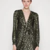MICHAEL Michael Kors CHEETAH MINI - Cocktailkleid/festliches Kleid - Black/gold-coloured