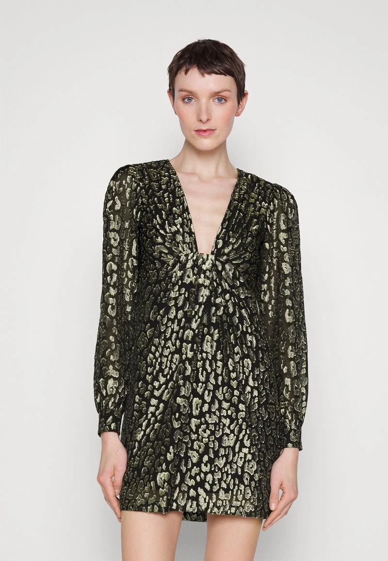 MICHAEL Michael Kors CHEETAH MINI - Cocktailkleid/festliches Kleid - Black/gold-coloured 1 MICHAEL Michael Kors CHEETAH MINI - Cocktailkleid/festliches Kleid - Black/gold-coloured