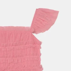 RUFFLE TULLE MINI DRESS - Cocktailkleid/festliches Kleid - Candy Pink -Günstiges Fem Glanz Geschäft 03e163f3b3bd4a59b4fe0a1ea2a0a458