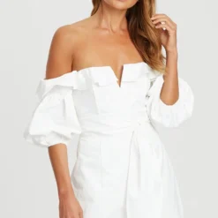 SIERRA - Cocktailkleid/festliches Kleid - White -Günstiges Fem Glanz Geschäft 05b4bccb64604ef9a105d0197bc8762c