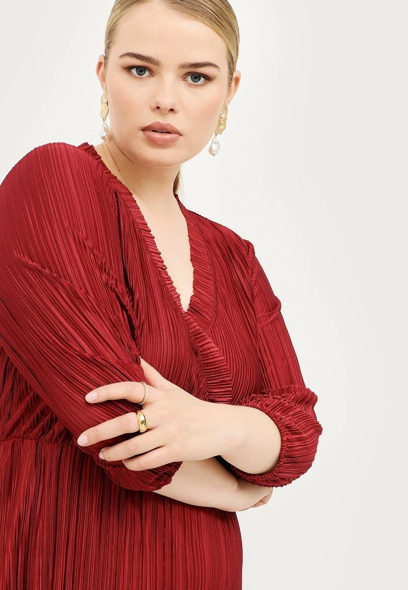 OMLOTTDFELICIA - Cocktailkleid/festliches Kleid - Rot 4 OMLOTTDFELICIA - Cocktailkleid/festliches Kleid - Rot – Bild 4