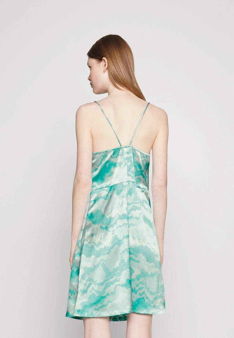 Pieces PCKERRA STRAP SHORT DRESS - Cocktailkleid/festliches Kleid - Blue Atoll/graphic 3 Pieces PCKERRA STRAP SHORT DRESS - Cocktailkleid/festliches Kleid - Blue Atoll/graphic – Bild 3