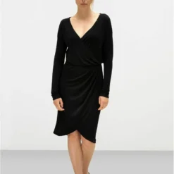 WRAP MIDI - Cocktailkleid/festliches Kleid - Black