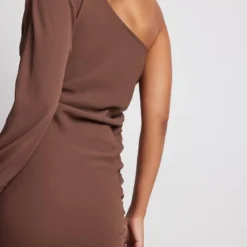 NA-KD EINARMIGES MINIKLEID - Cocktailkleid/festliches Kleid - Brown -Günstiges Fem Glanz Geschäft 0d91216d07c64411b23ee4b3b1d71889