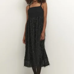 Kaffe KALUSINDA - Cocktailkleid/festliches Kleid - Black Deep -Günstiges Fem Glanz Geschäft 137c25ad149a4c748b246e36c8558fce 1