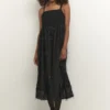 Kaffe KALUSINDA - Cocktailkleid/festliches Kleid - Black Deep