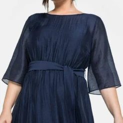 Sheego Cocktailkleid/festliches Kleid - Dunkelblau -Günstiges Fem Glanz Geschäft 140c8775ea444be09603dc31700cd6cf