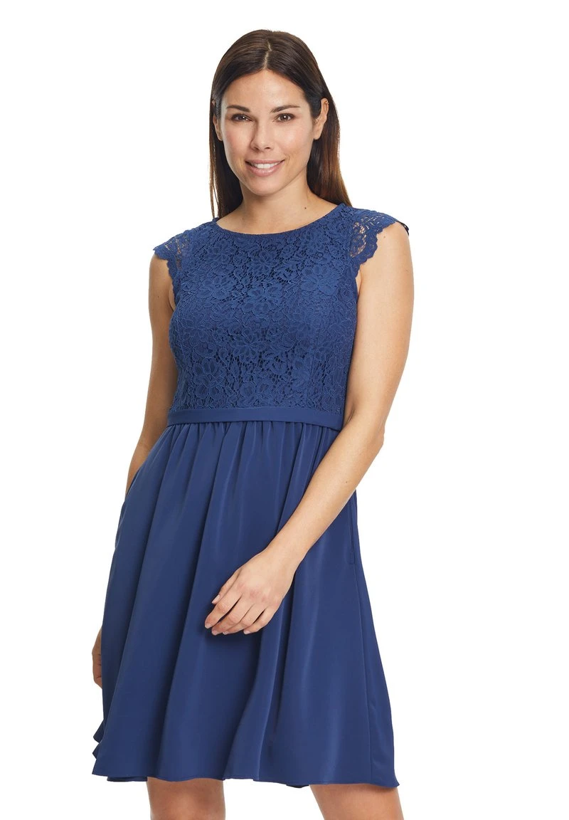 Vera Mont MIT SPITZE - Cocktailkleid/festliches Kleid - Festival Blue 5 Vera Mont MIT SPITZE - Cocktailkleid/festliches Kleid - Festival Blue – Bild 5