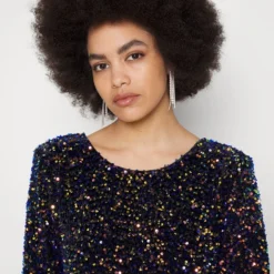 COLOURFUL REBEL TINA SEQUINS STRAIGHT DRESS - Cocktailkleid/festliches Kleid - Multicolor -Günstiges Fem Glanz Geschäft 15f9d07bef1a4b62907b482ae51b3f80