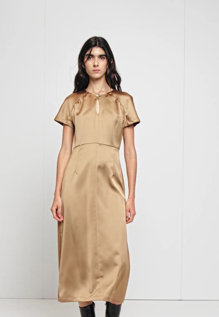 Boss DIDEKA - Cocktailkleid/festliches Kleid - Medium Beige 2 Boss DIDEKA - Cocktailkleid/festliches Kleid - Medium Beige – Bild 2