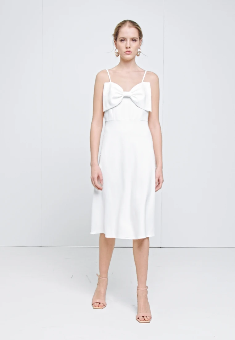 YASANNA STRAP DRESS - Cocktailkleid/festliches Kleid - Star White 2 YASANNA STRAP DRESS - Cocktailkleid/festliches Kleid - Star White – Bild 2