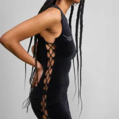 Juicy Couture LATTICE DRESS - Cocktailkleid/festliches Kleid - Black