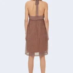 ONLY Cocktailkleid/festliches Kleid - Brown -Günstiges Fem Glanz Geschäft 1c042762c4be4b3586bb939d1abe4511