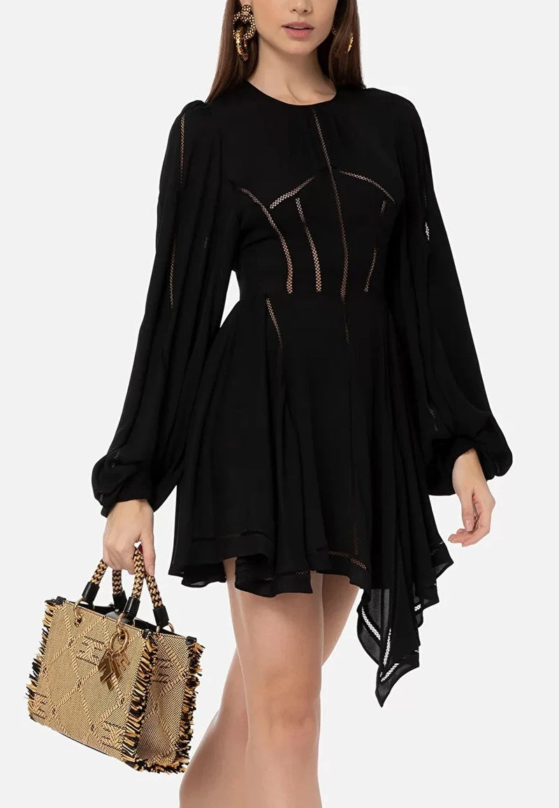 Elisabetta Franchi Cocktailkleid/festliches Kleid - Nero 6 Elisabetta Franchi Cocktailkleid/festliches Kleid - Nero – Bild 6