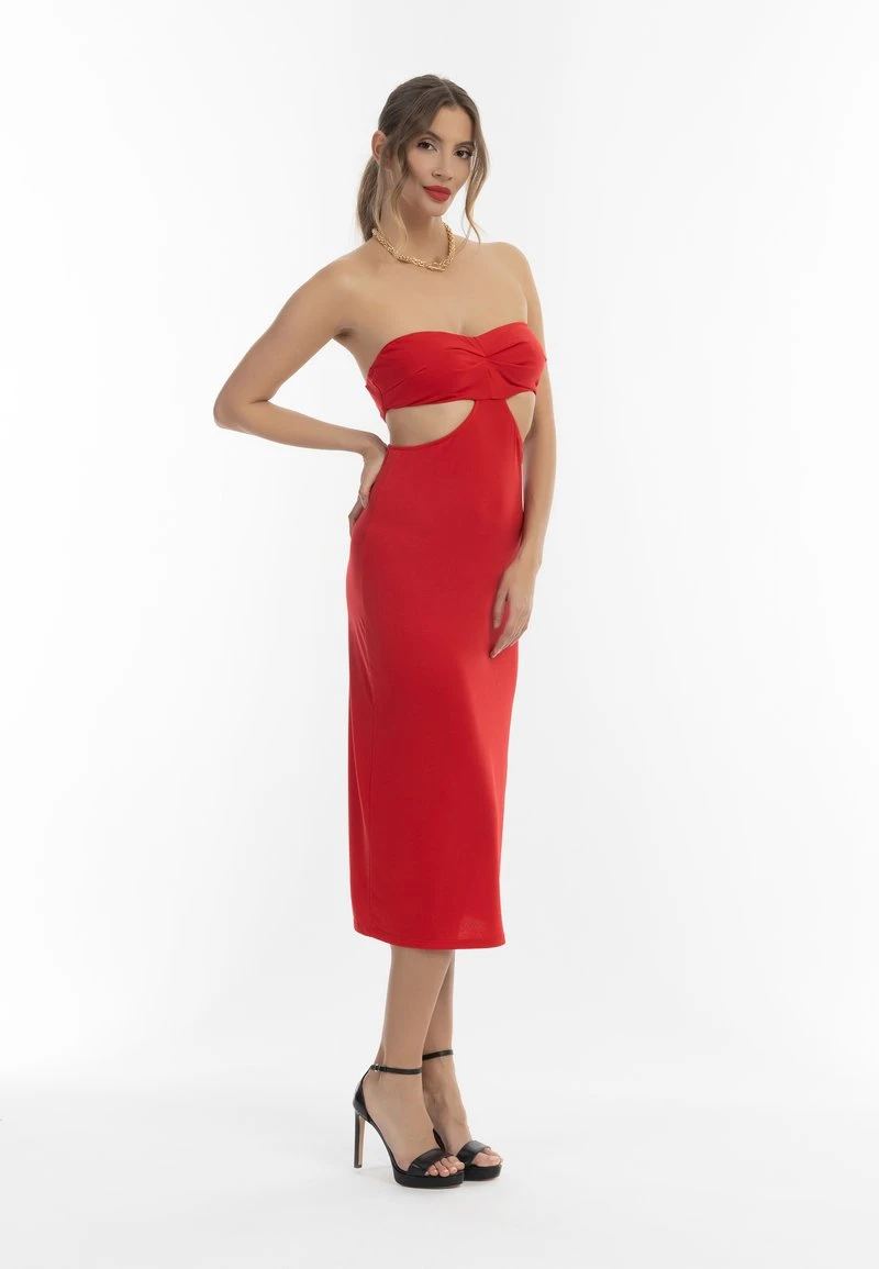 Faina MIT CUT-OUTS - Cocktailkleid/festliches Kleid - Rot 6 Faina MIT CUT-OUTS - Cocktailkleid/festliches Kleid - Rot – Bild 6