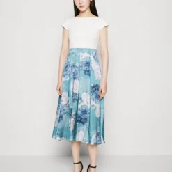 SWING DRESS - Cocktailkleid/festliches Kleid - Turqouise/multi