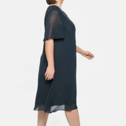 Sheego Cocktailkleid/festliches Kleid - Nachtblau -Günstiges Fem Glanz Geschäft 1ced5832614e44378a80254a7983c1d7