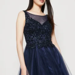 SWING DRESS - Cocktailkleid/festliches Kleid - Navy -Günstiges Fem Glanz Geschäft 1e47d90cb9f146b79800ded56d688841