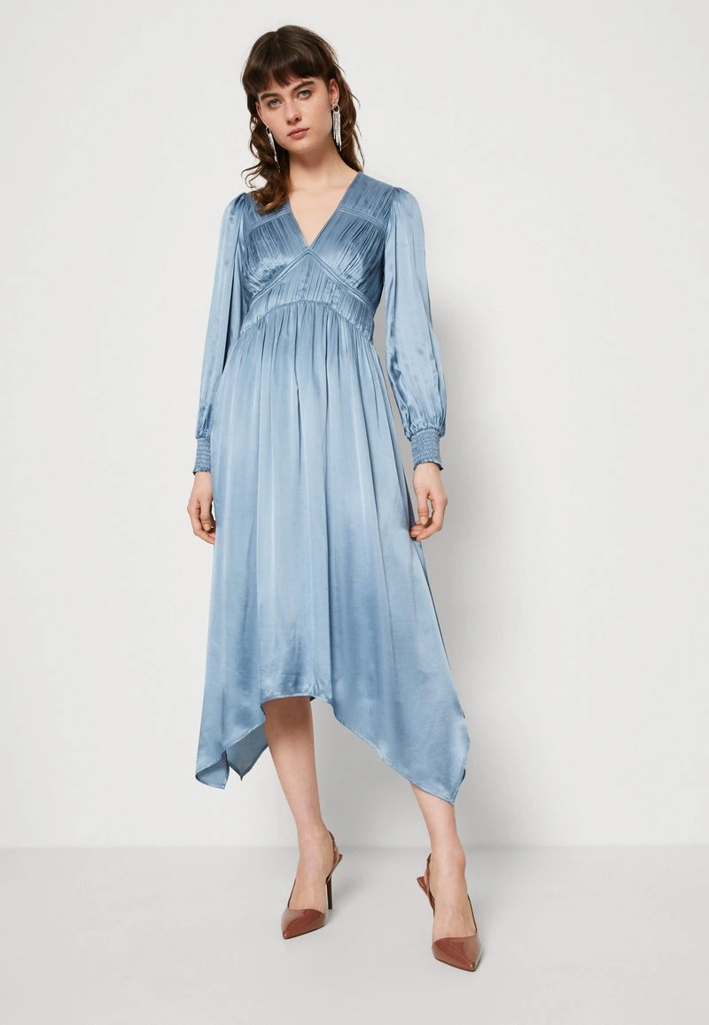 AllSaints ESTELLE DRESS - Cocktailkleid/festliches Kleid - Blue Slate 4 AllSaints ESTELLE DRESS - Cocktailkleid/festliches Kleid - Blue Slate – Bild 4