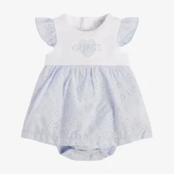 Guess SANGALLO -KLEID - Freizeitkleid - Himmelblau