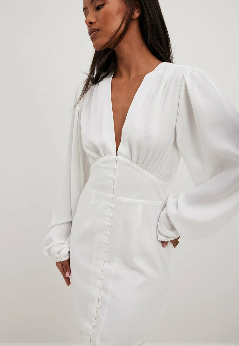 NA-KD Cocktailkleid/festliches Kleid - White 1 NA-KD Cocktailkleid/festliches Kleid - White