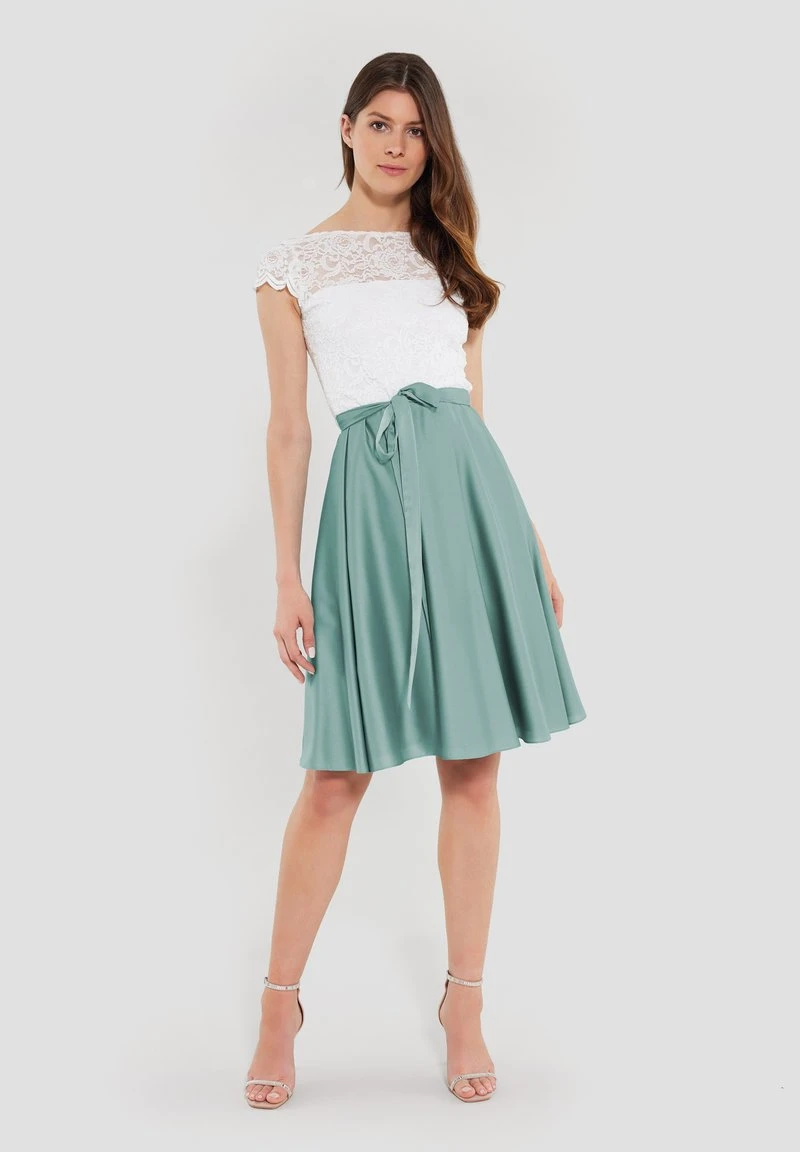 SWING Cocktailkleid/festliches Kleid - Turquoise Ivory 2 SWING Cocktailkleid/festliches Kleid - Turquoise Ivory – Bild 2