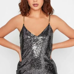 SEQUIN CHAIN STRAP - Cocktailkleid/festliches Kleid - Purple -Günstiges Fem Glanz Geschäft 24f5a6be88d049e99713e1aa63c1b340