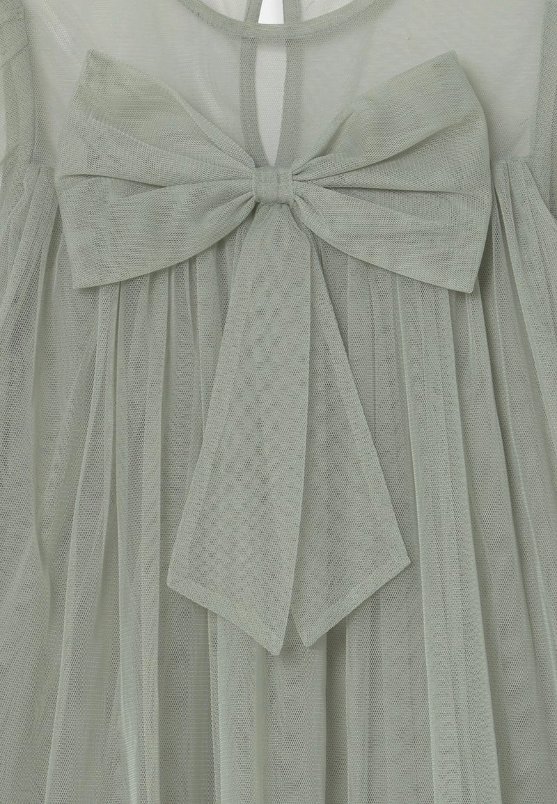 BOW DETAIL A-LINE DRESS - Cocktailkleid/festliches Kleid - Sage Green 3 BOW DETAIL A-LINE DRESS - Cocktailkleid/festliches Kleid - Sage Green – Bild 3