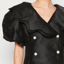 SISTER JANE PONY JACQUARD SCALLOP DRESS - Cocktailkleid/festliches Kleid - Black -Günstiges Fem Glanz Geschäft 27b6009b767c4e1c84ca7e77408f7108