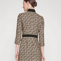 Elisabetta Franchi WOMEN'S DRESS - Cocktailkleid/festliches Kleid - Tortora/nero -Günstiges Fem Glanz Geschäft 28d1435cb45144f78347005edc387c1c