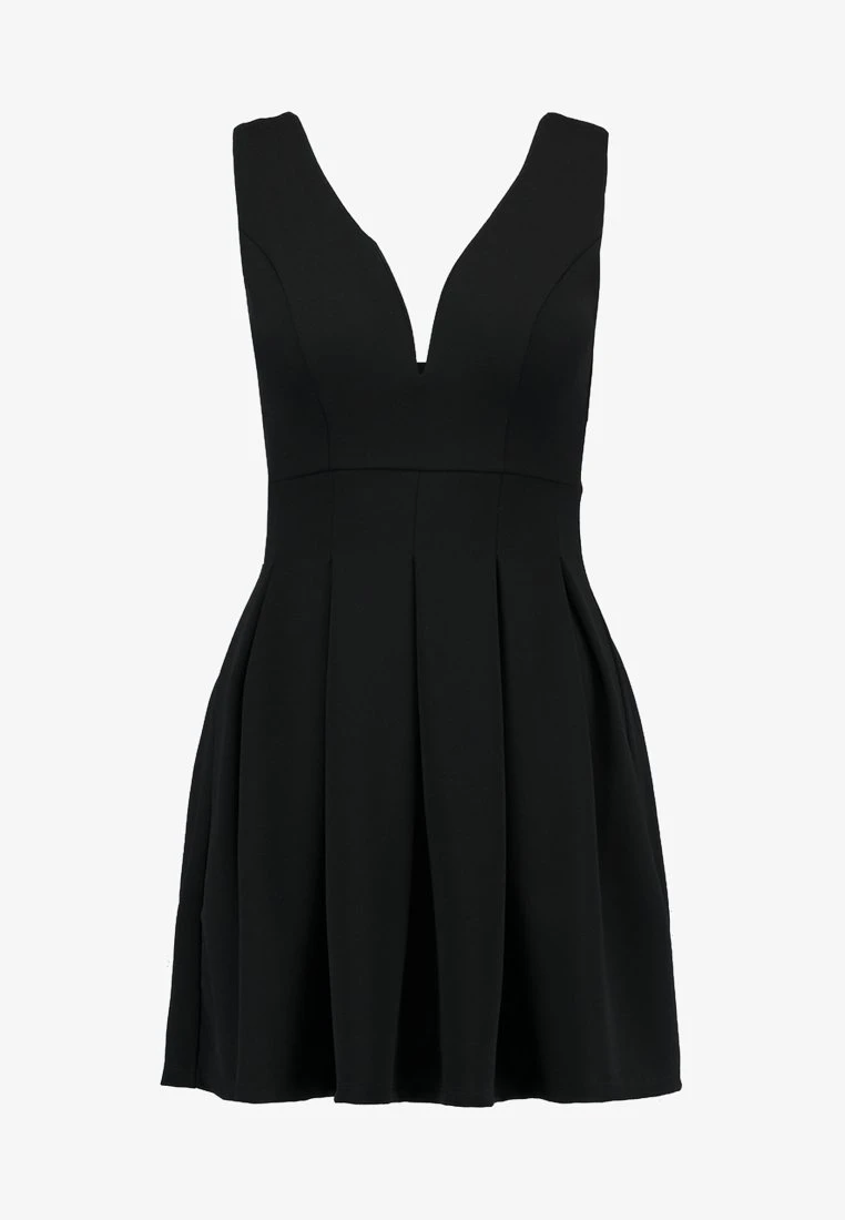 ELOISE V NECK SKATER DRESS - Cocktailkleid/festliches Kleid - Black 5 ELOISE V NECK SKATER DRESS - Cocktailkleid/festliches Kleid - Black – Bild 5