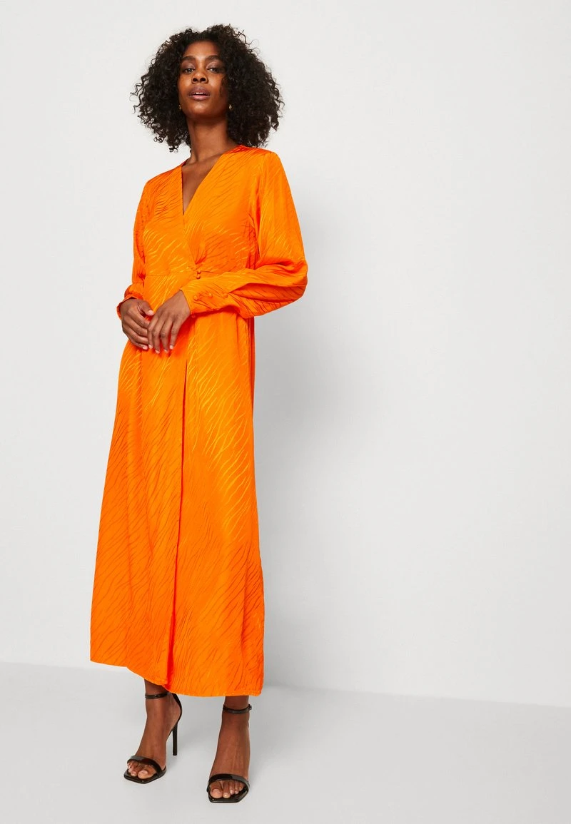 Selected Femme SLFABIENNE ANKLE WRAP DRESS - Cocktailkleid/festliches Kleid - Orangeade 4 Selected Femme SLFABIENNE ANKLE WRAP DRESS - Cocktailkleid/festliches Kleid - Orangeade – Bild 4