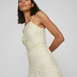 Vila ABEND GEHÄKELTES - Cocktailkleid/festliches Kleid - Birch -Günstiges Fem Glanz Geschäft 298fc3e6a501472b819d90b7d5f91e12