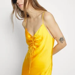 AllSaints ALEXIA DRESS - Cocktailkleid/festliches Kleid - Citrus Orange -Günstiges Fem Glanz Geschäft 29e380c48ef24ab192530a6b4e50459c