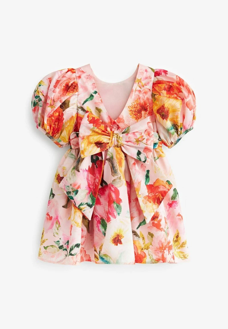 Next PRINTED TAFFETA PARTY STANDARD - Cocktailkleid/festliches Kleid - Pink Yellow Floral 1 Next PRINTED TAFFETA PARTY STANDARD - Cocktailkleid/festliches Kleid - Pink Yellow Floral