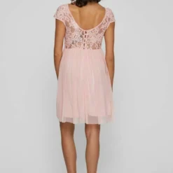 Vila VIULRICANA S/S V-NECK SHORT - Cocktailkleid/festliches Kleid - Silver Pink -Günstiges Fem Glanz Geschäft 2c1e7d71c4cd48cbb7433e0ce0d4470a