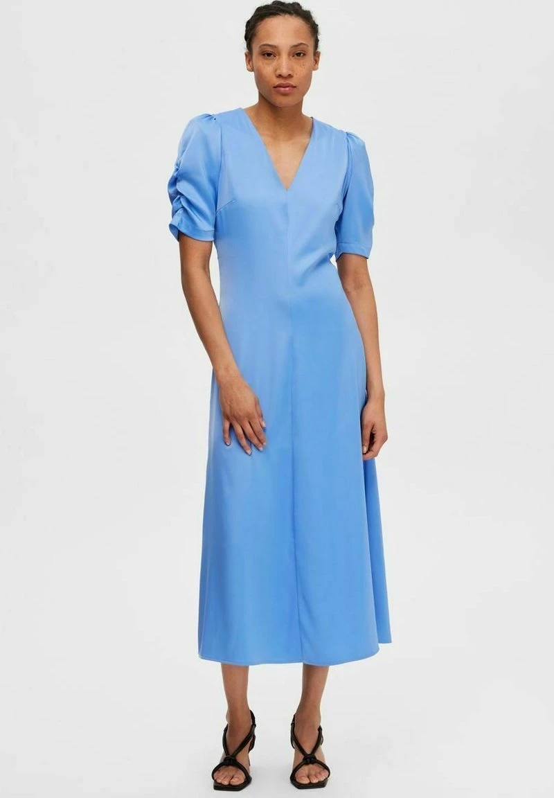 Selected Femme MIDI - Cocktailkleid/festliches Kleid - Ultramarine 4 Selected Femme MIDI - Cocktailkleid/festliches Kleid - Ultramarine – Bild 4