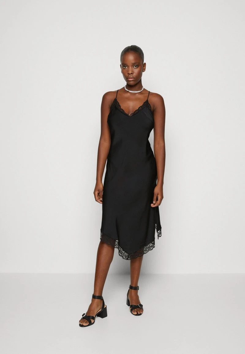 WEEKDAY BONNIE SLIP DRESS - Cocktailkleid/festliches Kleid - Black 1 WEEKDAY BONNIE SLIP DRESS - Cocktailkleid/festliches Kleid - Black