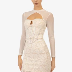 PARTY - Cocktailkleid/festliches Kleid - Weiss -Günstiges Fem Glanz Geschäft 31e11b83033d4bb6a90f06f08d00d5c7 1