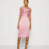 Wal G LIMMY COWL NECK MIDI DRESS - Cocktailkleid/festliches Kleid - Mauve Pink