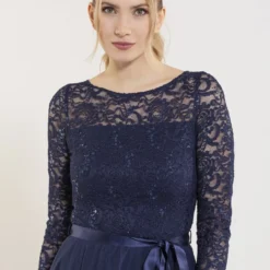 SWING Cocktailkleid/festliches Kleid - Navy -Günstiges Fem Glanz Geschäft 383a608afa904af2a1923597febcb596
