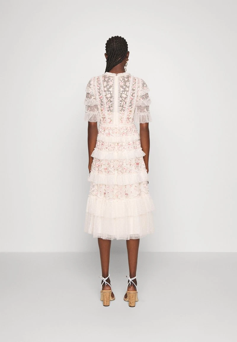 Needle & Thread CALATHEA RUFFLE MIDAXI DRESS - Cocktailkleid/festliches Kleid - Champagne/multi 3 Needle & Thread CALATHEA RUFFLE MIDAXI DRESS - Cocktailkleid/festliches Kleid - Champagne/multi – Bild 3