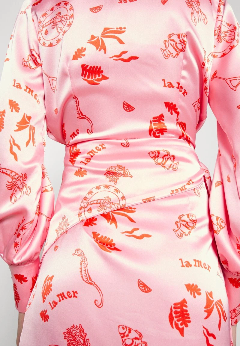 NEVER FULLY DRESSED PINK LA MER MINI WRAP DRESS - Cocktailkleid/festliches Kleid - Pink 4 NEVER FULLY DRESSED PINK LA MER MINI WRAP DRESS - Cocktailkleid/festliches Kleid - Pink – Bild 4